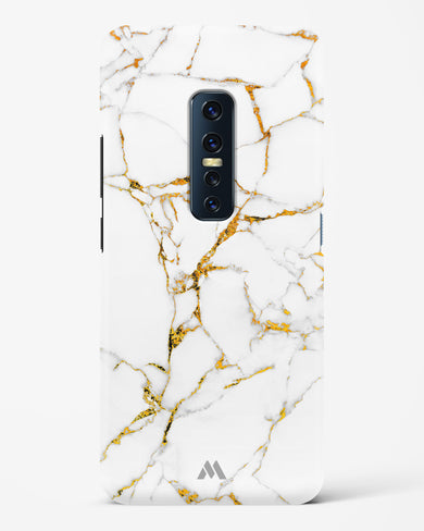 Calacatta White Marble Hard Case Phone Cover (Vivo)