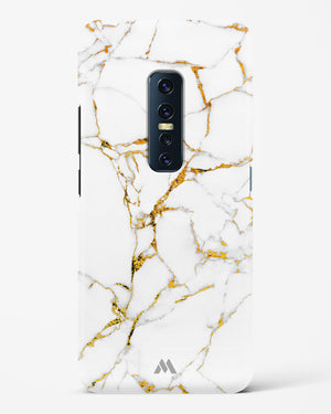 Calacatta White Marble Hard Case Phone Cover-(Vivo)