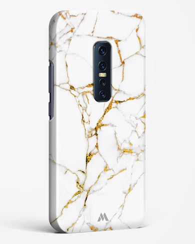 Calacatta White Marble Hard Case Phone Cover (Vivo)