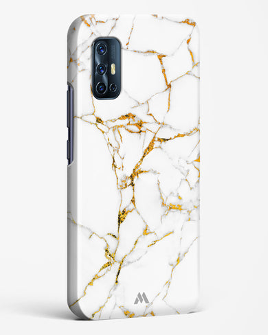 Calacatta White Marble Hard Case Phone Cover-(Vivo)