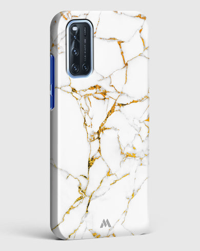 Calacatta White Marble Hard Case Phone Cover-(Vivo)