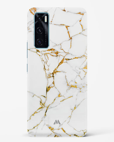 Calacatta White Marble Hard Case Phone Cover-(Vivo)