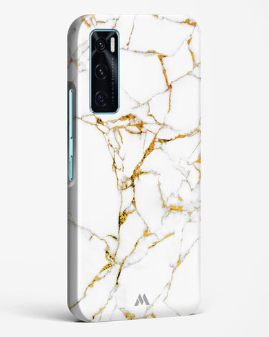 Calacatta White Marble Hard Case Phone Cover-(Vivo)