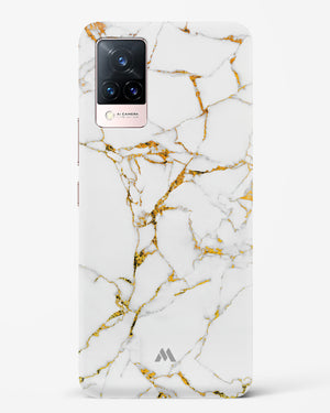 Calacatta White Marble Hard Case Phone Cover-(Vivo)