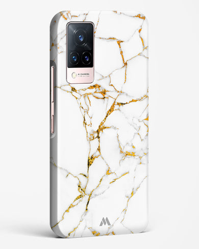 Calacatta White Marble Hard Case Phone Cover-(Vivo)