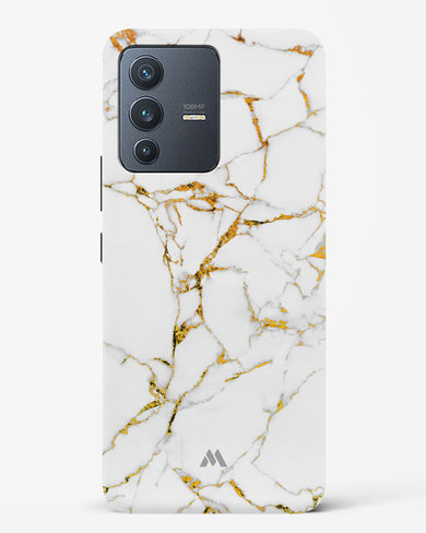 Calacatta White Marble Hard Case Phone Cover-(Vivo)