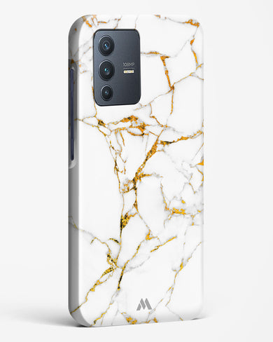 Calacatta White Marble Hard Case Phone Cover-(Vivo)