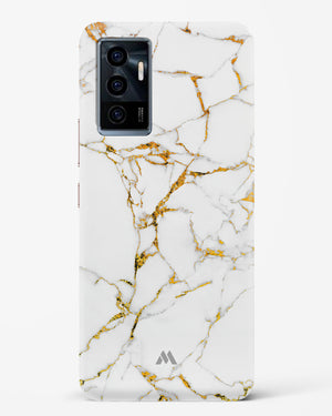 Calacatta White Marble Hard Case Phone Cover-(Vivo)