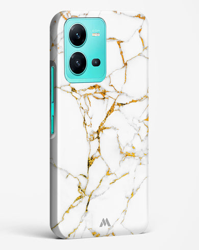 Calacatta White Marble Hard Case Phone Cover-(Vivo)