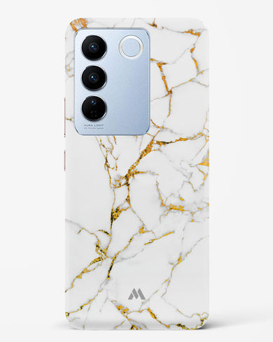 Calacatta White Marble Hard Case Phone Cover-(Vivo)