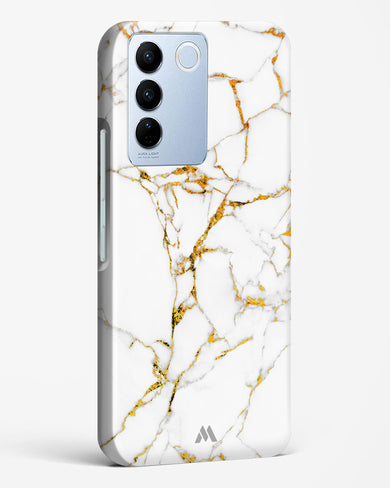 Calacatta White Marble Hard Case Phone Cover-(Vivo)