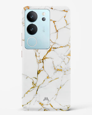 Calacatta White Marble Hard Case Phone Cover (Vivo)