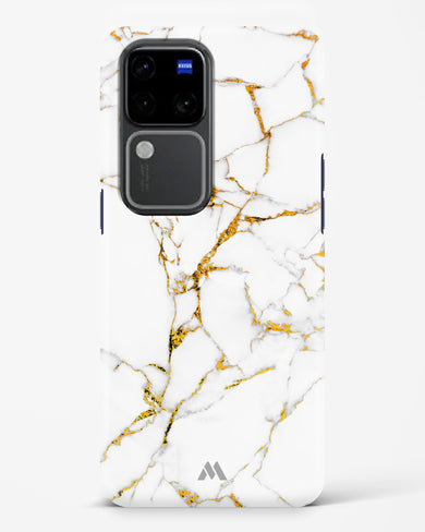 Calacatta White Marble Hard Case Phone Cover (Vivo)