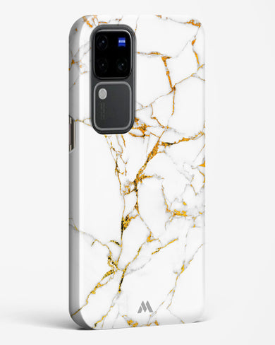 Calacatta White Marble Hard Case Phone Cover (Vivo)