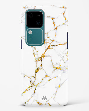 Calacatta White Marble Hard Case Phone Cover (Vivo)