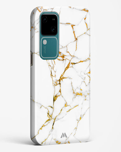 Calacatta White Marble Hard Case Phone Cover (Vivo)