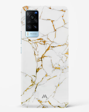 Calacatta White Marble Hard Case Phone Cover-(Vivo)