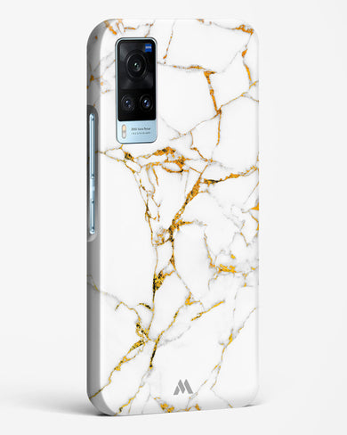 Calacatta White Marble Hard Case Phone Cover-(Vivo)