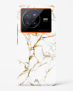 Calacatta White Marble Hard Case Phone Cover (Vivo)
