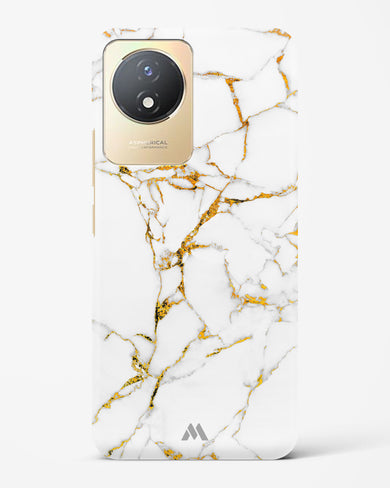 Calacatta White Marble Hard Case Phone Cover-(Vivo)