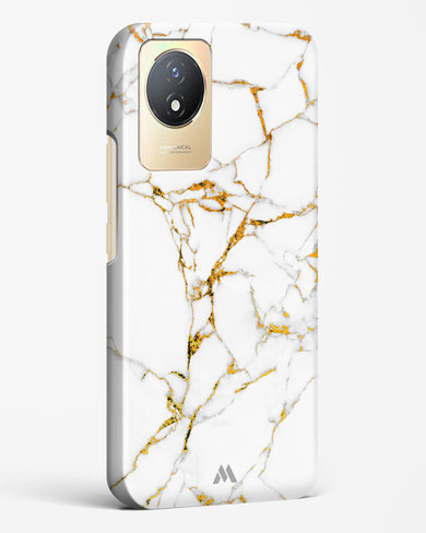 Calacatta White Marble Hard Case Phone Cover-(Vivo)