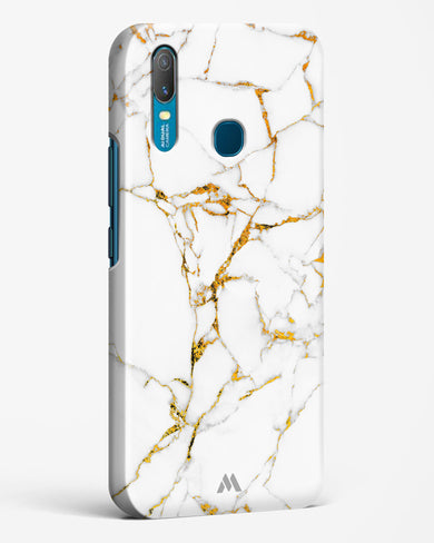 Calacatta White Marble Hard Case Phone Cover-(Vivo)