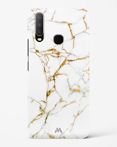 Calacatta White Marble Hard Case Phone Cover-(Vivo)