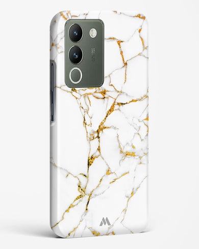 Calacatta White Marble Hard Case Phone Cover-(Vivo)