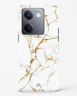 Calacatta White Marble Hard Case Phone Cover (Vivo)