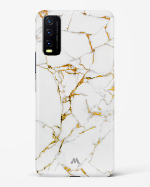 Calacatta White Marble Hard Case Phone Cover-(Vivo)