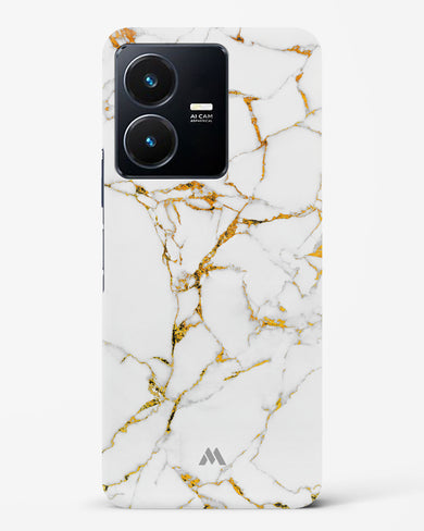 Calacatta White Marble Hard Case Phone Cover-(Vivo)