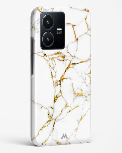 Calacatta White Marble Hard Case Phone Cover-(Vivo)