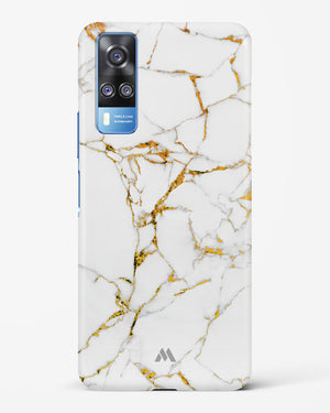 Calacatta White Marble Hard Case Phone Cover-(Vivo)