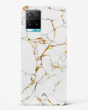 Calacatta White Marble Hard Case Phone Cover-(Vivo)