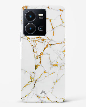 Calacatta White Marble Hard Case Phone Cover-(Vivo)