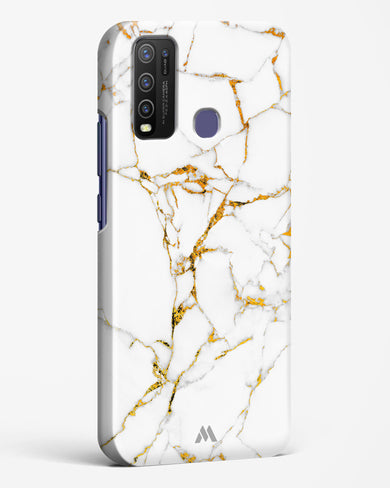 Calacatta White Marble Hard Case Phone Cover (Vivo)
