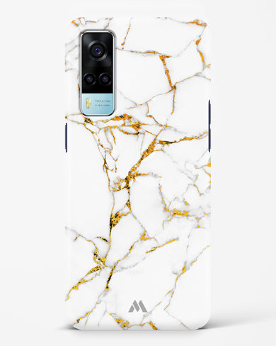 Calacatta White Marble Hard Case Phone Cover (Vivo)