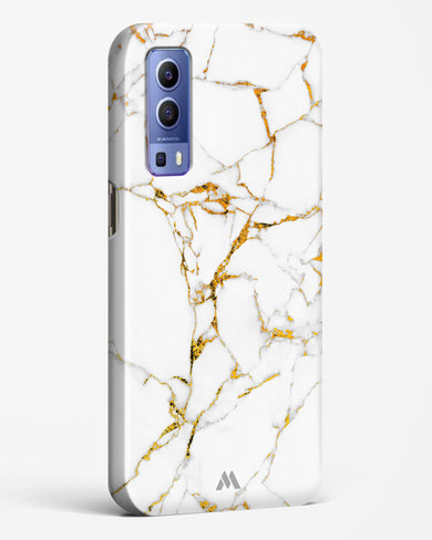 Calacatta White Marble Hard Case Phone Cover (Vivo)