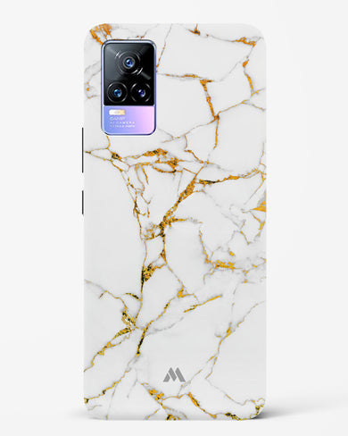 Calacatta White Marble Hard Case Phone Cover-(Vivo)