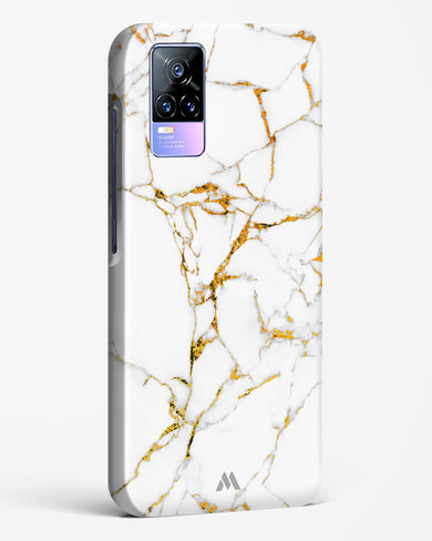 Calacatta White Marble Hard Case Phone Cover-(Vivo)