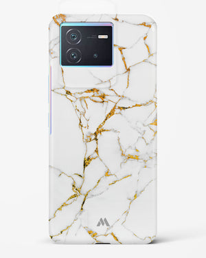 Calacatta White Marble Hard Case Phone Cover-(Vivo)