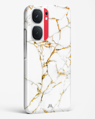 Calacatta White Marble Hard Case Phone Cover (Vivo)