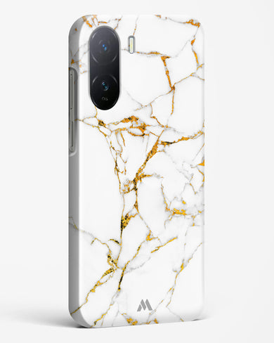 Calacatta White Marble Hard Case Phone Cover-(Vivo)