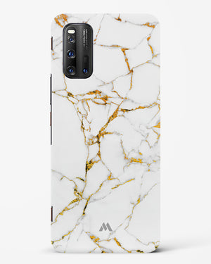 Calacatta White Marble Hard Case Phone Cover (Vivo)