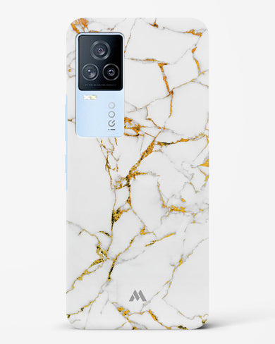 Calacatta White Marble Hard Case Phone Cover-(Vivo)