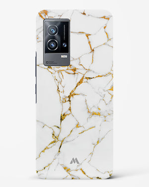 Calacatta White Marble Hard Case Phone Cover-(Vivo)