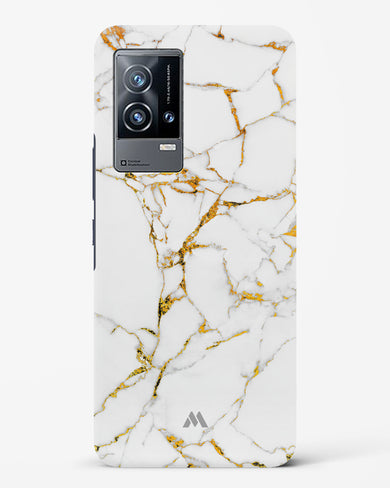Calacatta White Marble Hard Case Phone Cover (Vivo)