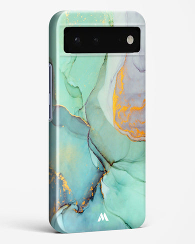 Green Shale Marble Hard Case Phone Cover-(Google)