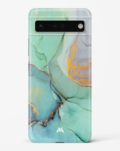 Green Shale Marble Hard Case Phone Cover-(Google)