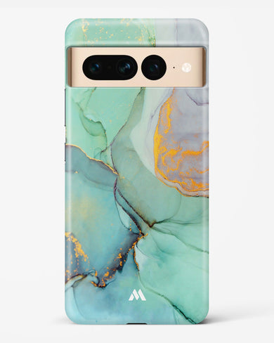 Green Shale Marble Hard Case Phone Cover-(Google)